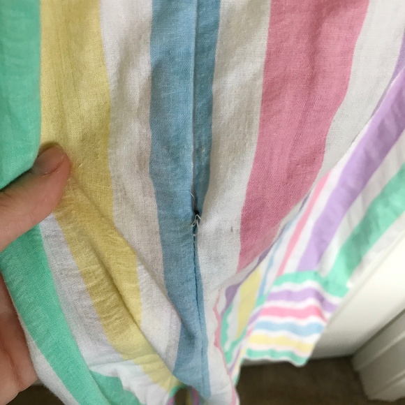 Leisure Life | Vintage Rainbow Cotton Dress - Picture 3 of 8